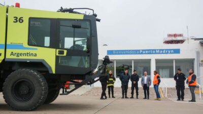 El Aeropuerto El Tehuelche cuenta con una nueva autobomba