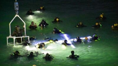 Madryn, semana santa, turismo, Vía Crucis Submarino