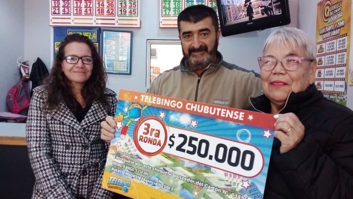 Vecina de Madryn ganó 250 mil pesos en el Telebingo
