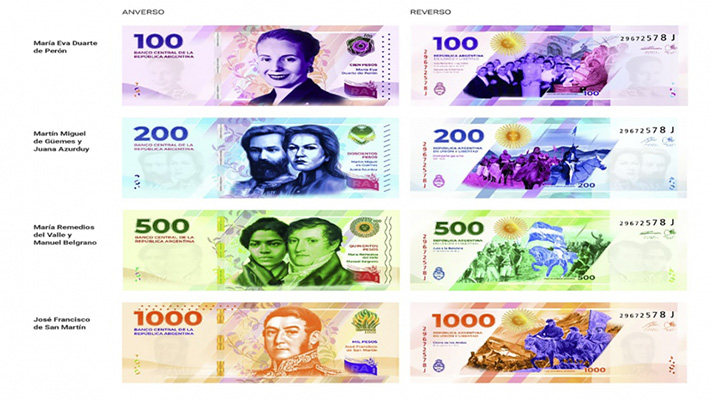 Alberto Fernández presentó los nuevos diseños de los billetes