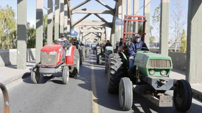 Alto Valle, productores, Río Negro, tractorazo