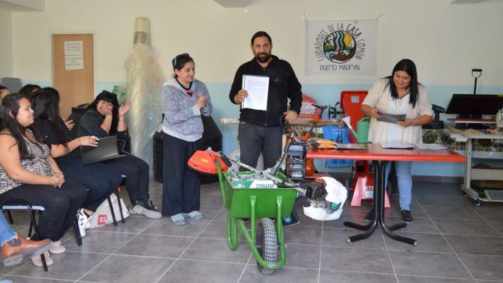 Cuidadores de la Casa Común fortalece los talleres socio productivos en Puerto Madryn