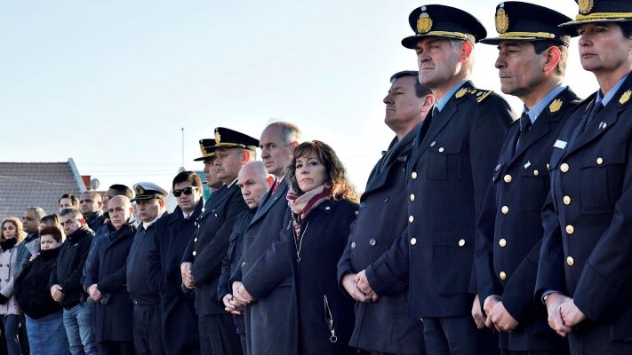 Madryn: homenajearon a policías caídos en deber