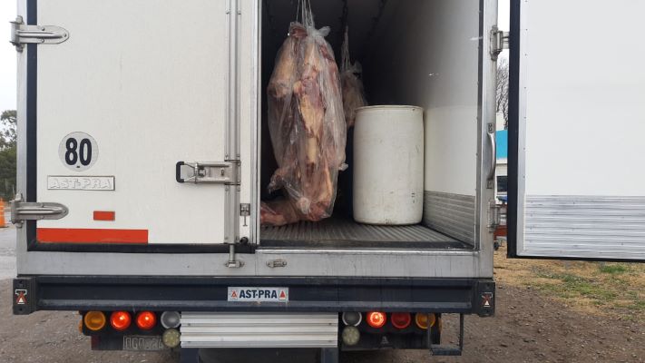 Decomisan 650 kilos de carne vencida que ingresaba a la Patagonia
