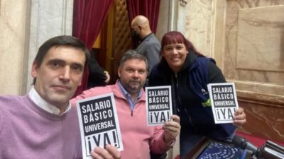 Cámara de Diputados, La Cámpora, salario básico universal, Santiago Igón