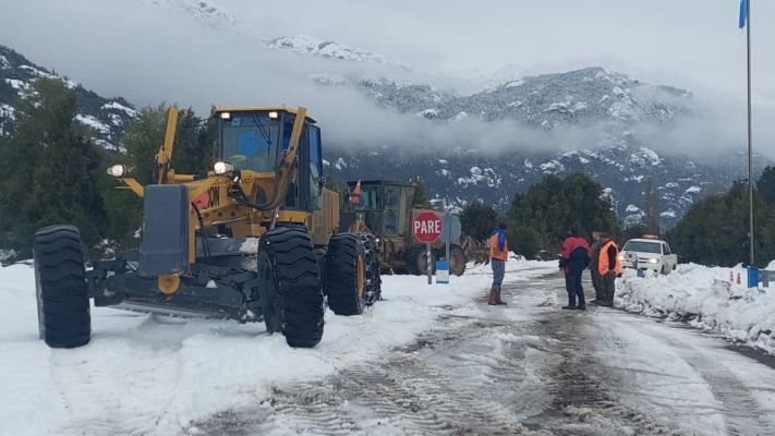 Temporal de nieve: rehabilitaron el tránsito en las Rutas 25 y 259