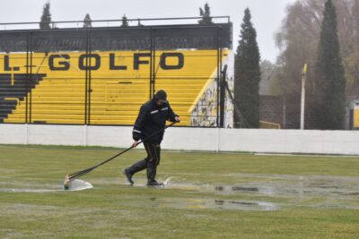 Deportivo Madryn, futbol, lluvias, Primera Nacional, suspensión