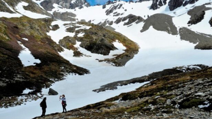 Registran el derretimiento de los hielos en Tierra del Fuego