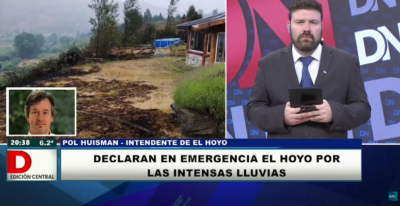 alerta meteorológico, El Hoyo, Emergencia Climática, lluvias chubut, Pol Huisman