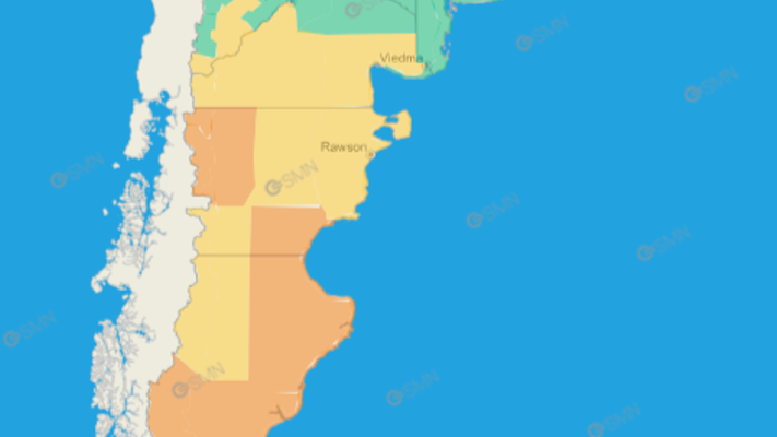 Alerta por viento y lluvia en Santa Cruz, Chubut y Río Negro