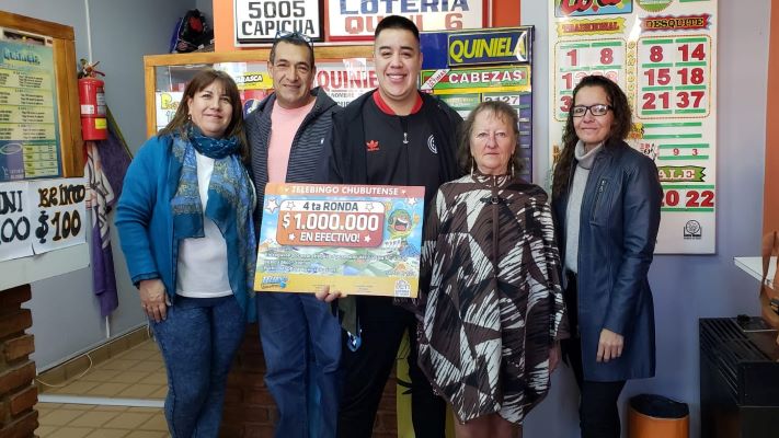 Un vecino de Madryn ganó un millón de pesos en el Telebingo Chubutense