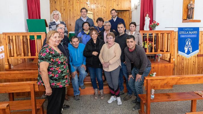 Ampliarán la capilla de Caleta Córdova en su 50º aniversario