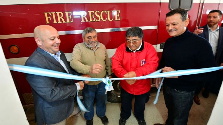 Inauguraron la ampliación del cuartel de Bomberos de Pirámides