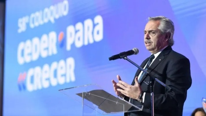 Alberto Fernández defendió su gestión y pidió apoyo al empresariado