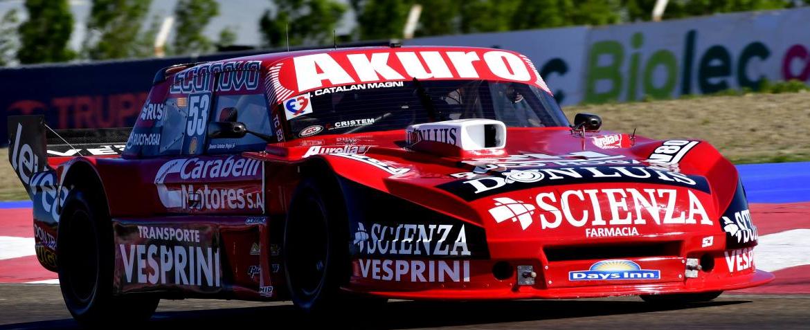 Catalán Magni ganó la primera tanda de entrenamientos del TC en Comodoro