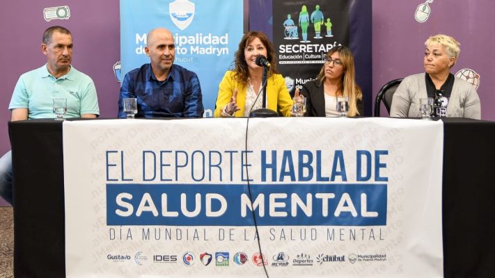 Presentaron en Madryn la campaña «El deporte habla de Salud Mental»