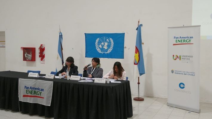 Alumnos de Comodoro Rivadavia, Puerto Madryn y Río Mayo replicaron el modelo de la ONU