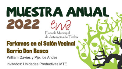 artesanías, Cultura, Escuela Municipal, muestra, Patagonia Creativa, TRELEW