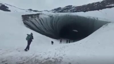 Turista murió aplastado por un trozo de hielo que se desprendió de una cueva
