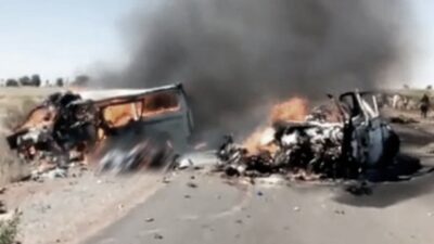Murieron 37 personas en un choque frontal de micros en Nigeria