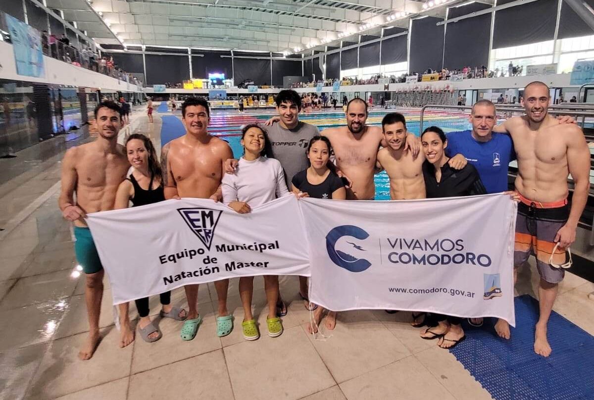 Gran actuación del equipo comodorense en el Nacional de Natación Master