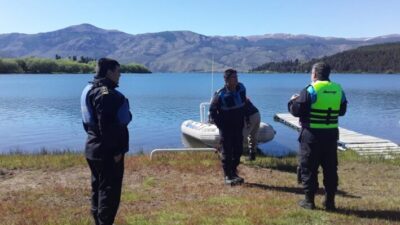 buzos, chubut, esquel, GEOP, lago rosario, lanchas, Moto de agua, Musse, Trevelin