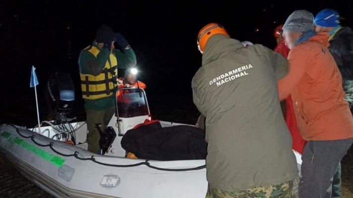 Gendarmes rescataron a un esquiador fracturado