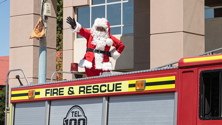 Papa Noel realizará el tradicional recorrido por Comodoro