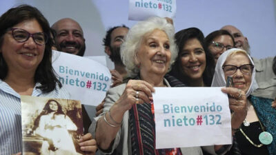 Abuelas de Plaza de Mayo, derechos humanos, identidad, nieto 132, nietos recuperados, restitución