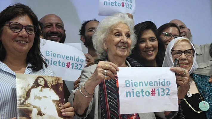Las Abuelas de Plaza de Mayo anunciaron la restitución del nieto 132