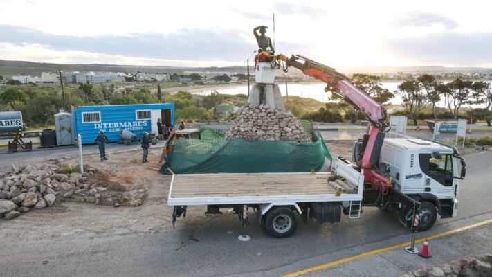 Continúa interrumpido el acceso a la zona del monumento a “El Indio Tehuelche”