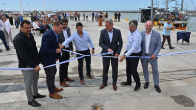 Arcioni inauguró la obra de ampliación del Puerto de Rawson