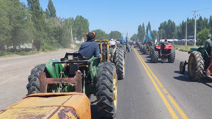 Tractorazo en el Alto Valle