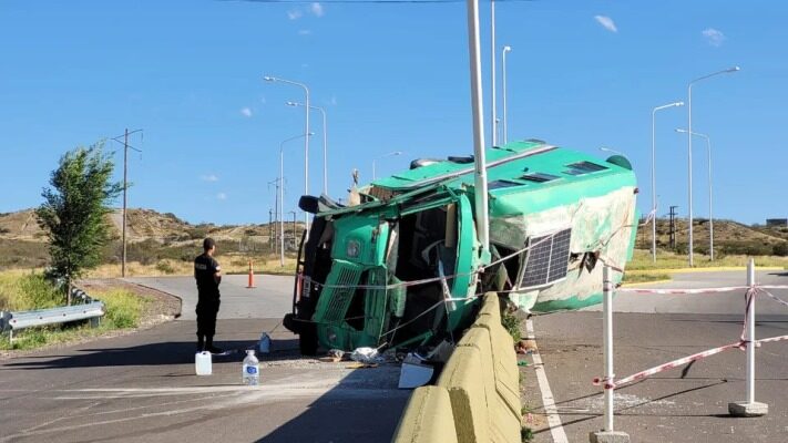 Madryn, MOTORHOME, Vuelco