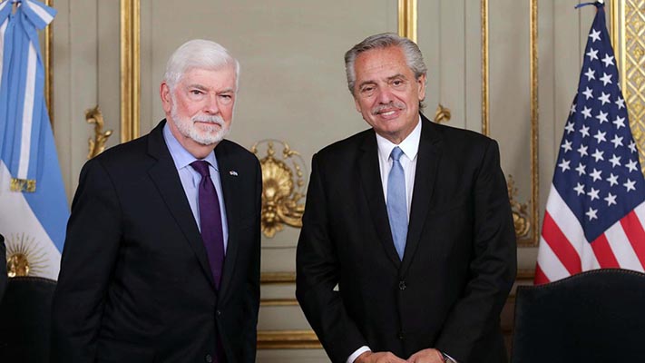 Fernández resaltó el «amplio vínculo y el diálogo franco y permanente» con EEUU