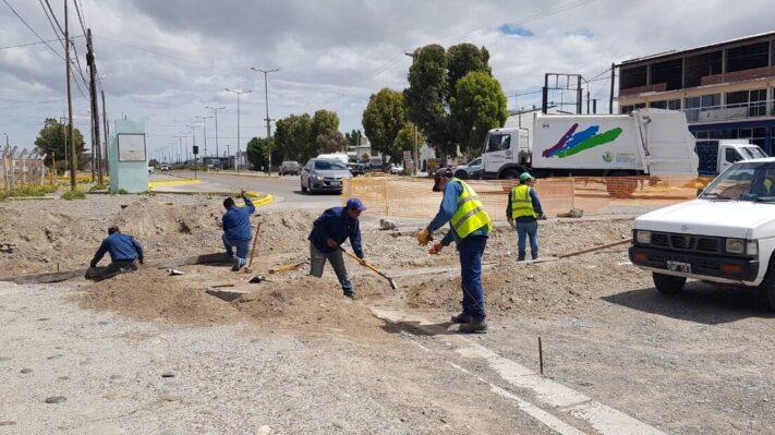 Invirtieron 172 millones de pesos en la construcción de 38 mil metros lineales de cordones cuneta