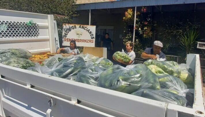 Destinaron 1200 kilos de verdura a residencias de Personas Mayores y comedores comunitarios