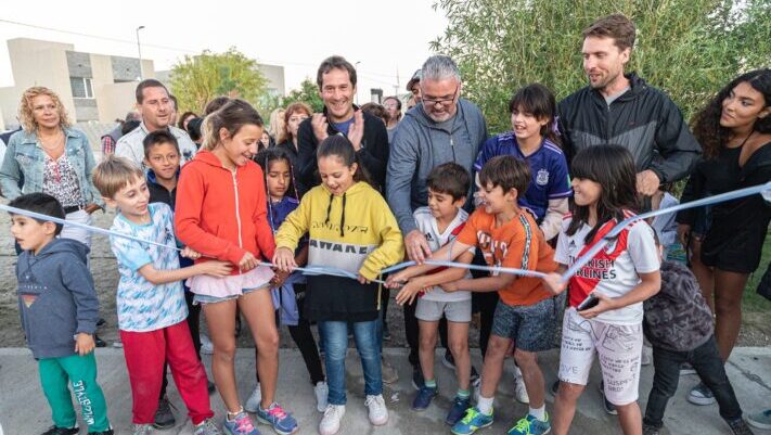 Inauguración del nuevo playón en Comodoro Rivadavia