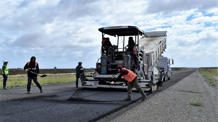 Finalizó la construcción de la rotonda de acceso norte a Puerto Madryn
