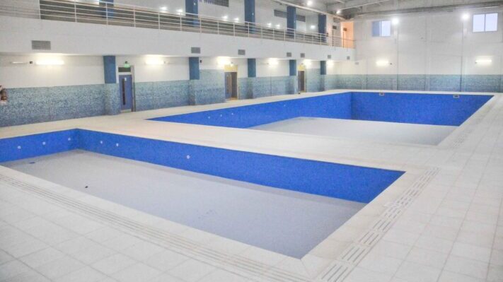 El natatorio de la sede de la Universidad del Chubut estará listo antes de fin de año