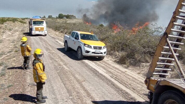 El incendio en Puerto Lobos fue declarado contenido