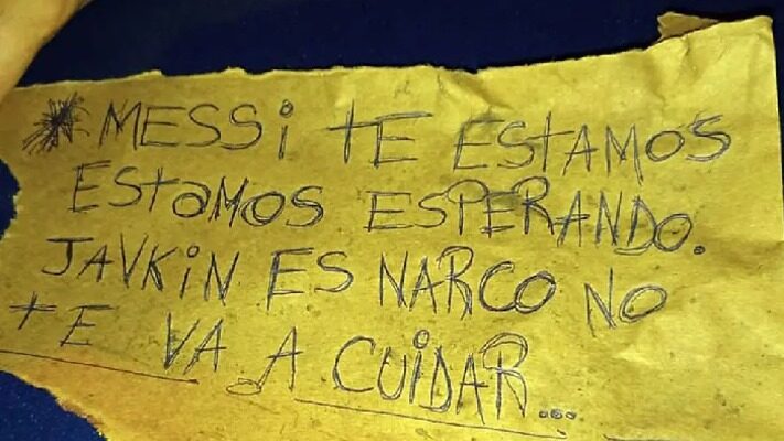 Antonela Roccuzzo, Lionel Messi, MENSAJE MAFIOSO, ROSARIO, supermercado
