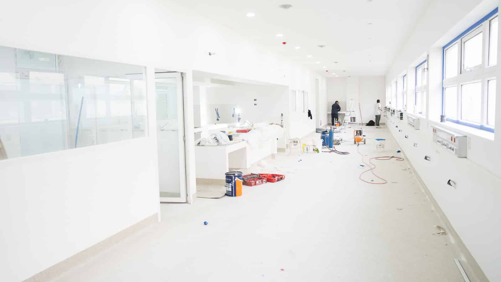 Intensa labor en la ampliación del Hospital de Ushuaia