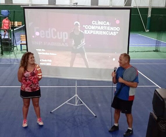 Luciene Benítez Boiero dictó una Clínica en el Trelew Tenis Club