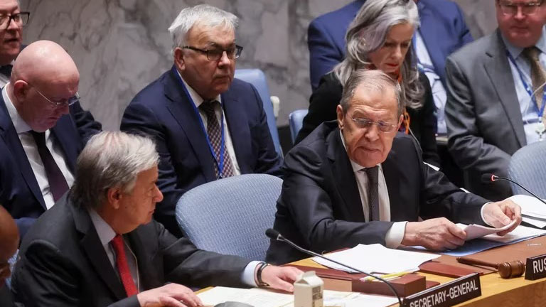 Dura declaración de Antonio Guterres ante el canciller ruso en la ONU