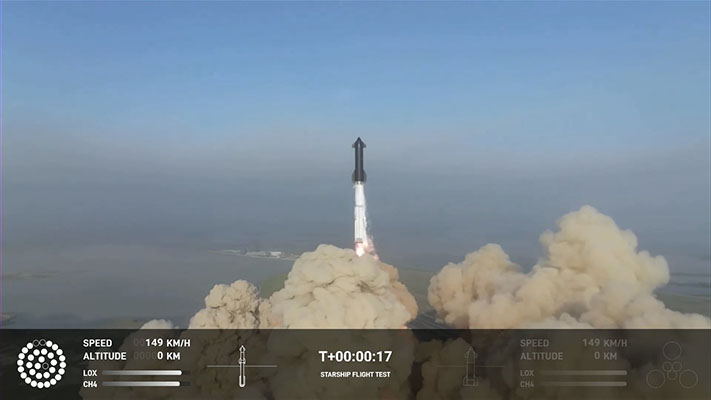 El cohete Starship explotó en el aire tras su despegue