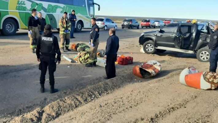 Accidente, choque, heridos, Madryn, ruta, TRELEW