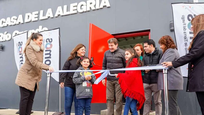 El Gobernador Melella inauguró la Casa de la Alegría en Río Grande