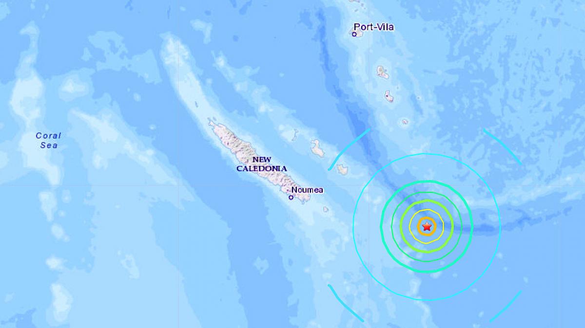 Un sismo de magnitud 7,1 sacudió el Océano Pacífico