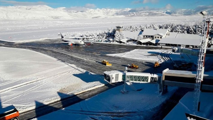 Comenzó a ejecutarse en los aeropuertos de la Patagonia el Operativo Nieve